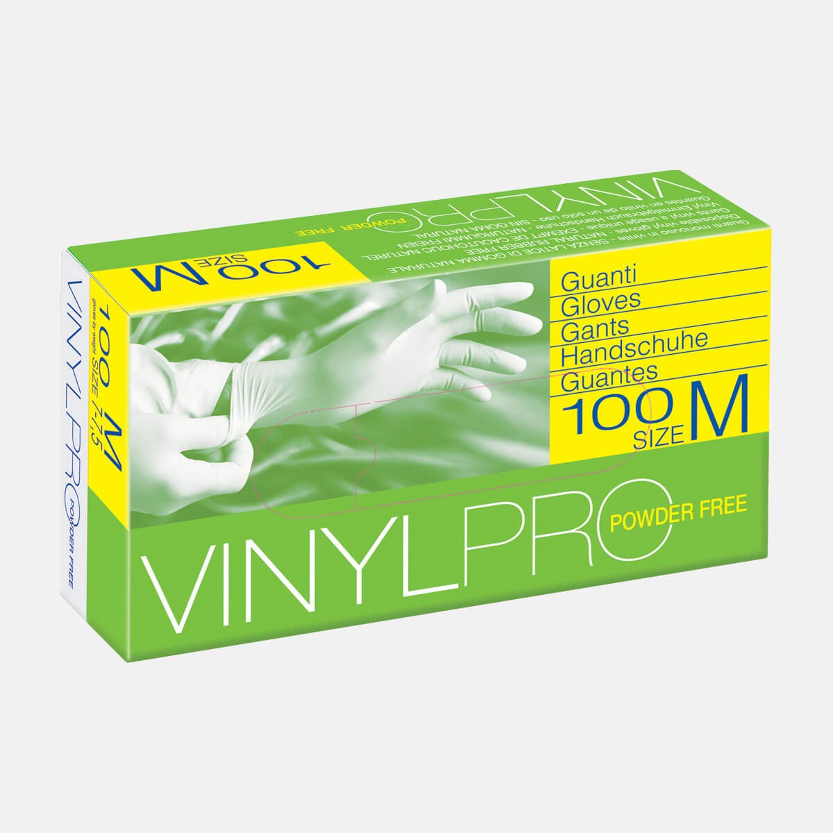 Guanti monouso in vinile senza polvere