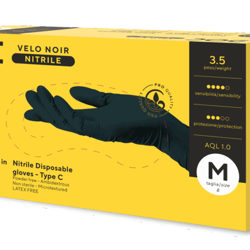 Guanti in nitrile NERO
